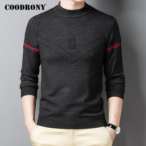 COODRONY Brand Sweater Men Clothing 2020 Autumn Winter Knitwear Warm Pullover Men Fashion Striped Casual O-Neck Pull Homme C1152