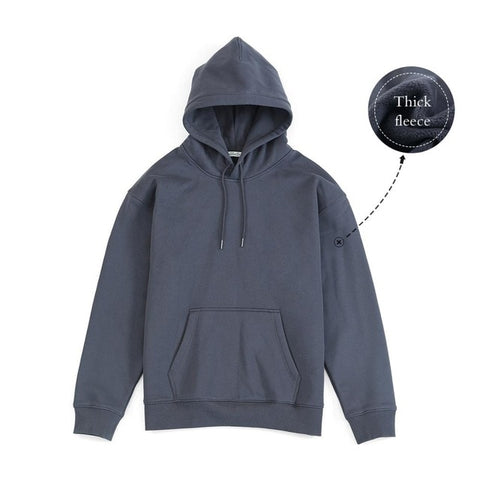 SIMWOOD 2020 Autumn Winter New Hooded Hoodies Men thick 360g fabric solid basic sweatshirts quality jogger  texture  pullovers