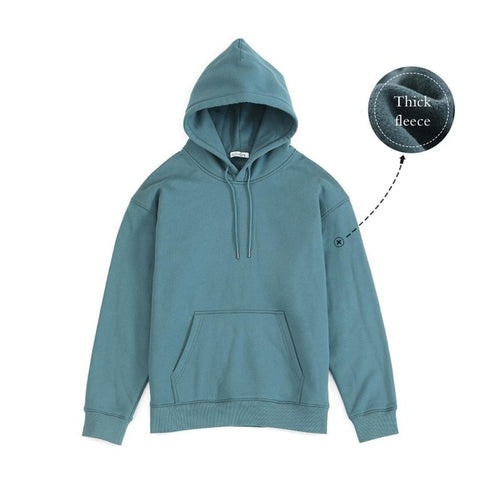 SIMWOOD 2020 Autumn Winter New Hooded Hoodies Men thick 360g fabric solid basic sweatshirts quality jogger  texture  pullovers