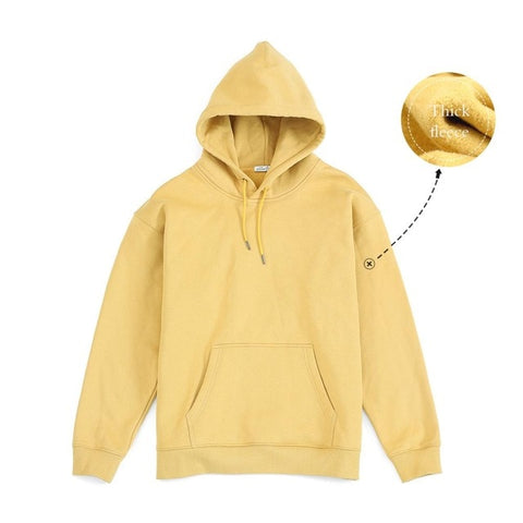 SIMWOOD 2020 Autumn Winter New Hooded Hoodies Men thick 360g fabric solid basic sweatshirts quality jogger  texture  pullovers