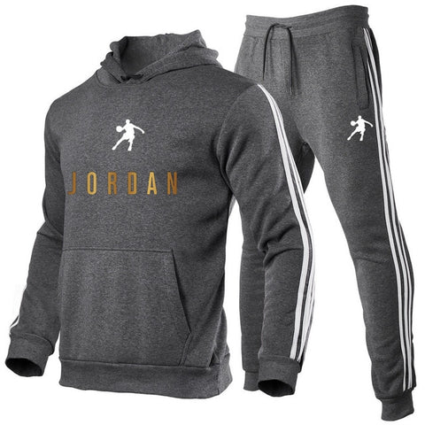 New Fashion Mens Clothing Pullovers Sweater Cotton Men Tracksuits Hoodie Two Pieces + Pants Sports Shirts Fall Winter Track suit