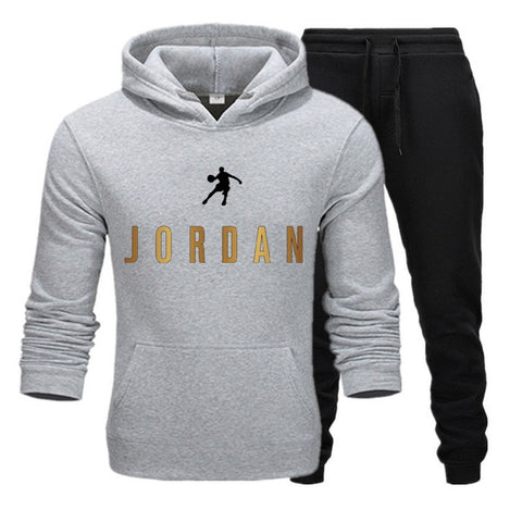 New Fashion Mens Clothing Pullovers Sweater Cotton Men Tracksuits Hoodie Two Pieces + Pants Sports Shirts Fall Winter Track suit