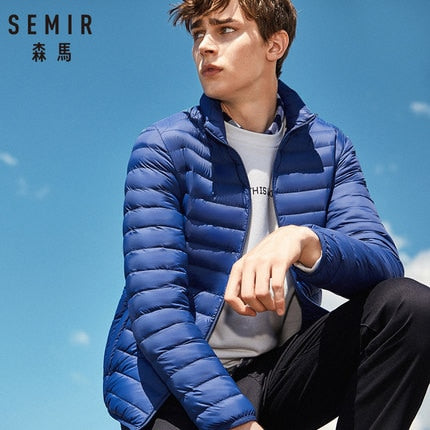 SEMIR  Down Jacket Men Winter 2020 Portability Warm 90% White Duck Down Hooded Man Coat jaqueta masculino chaqueta hombre