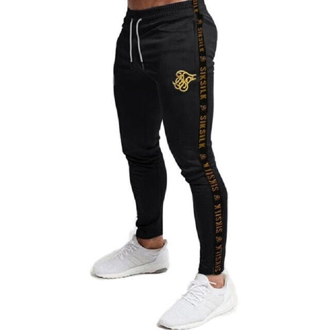 Mens Joggers Sweatpants Sik Silk Fitness Elastic Trousers Hip Hop Skinny Tracksuit Siksilk Pant Men Casual Silk Silk Track Pants