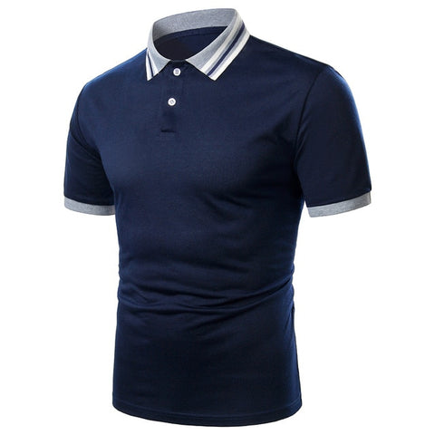 Men Polo Men Shirt Short Sleeve Polo Shirt Contrast Color Polo New Clothing Summer Streetwear Casual Fashion Men tops