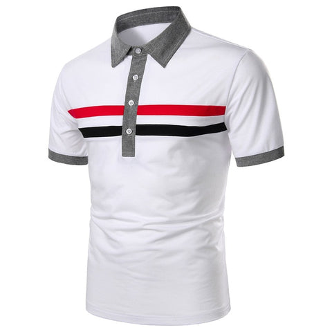 Men Polo Men Shirt Short Sleeve Polo Shirt Contrast Color Polo New Clothing Summer Streetwear Casual Fashion Men tops