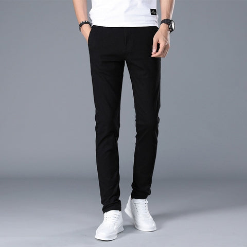 Brand Men Pants Casual Mens Business Male Trousers Classics Mid weight Straight Full Length Fashion breathing Pant