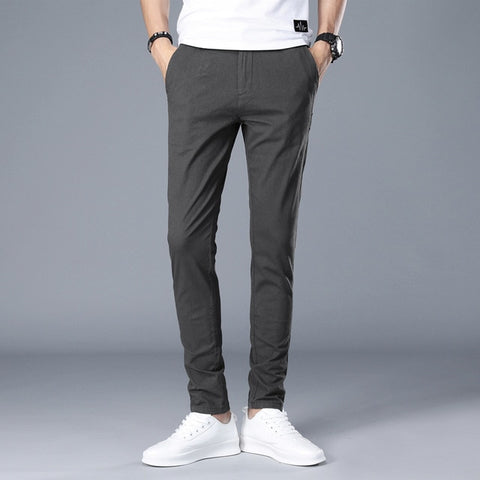 Brand Men Pants Casual Mens Business Male Trousers Classics Mid weight Straight Full Length Fashion breathing Pant