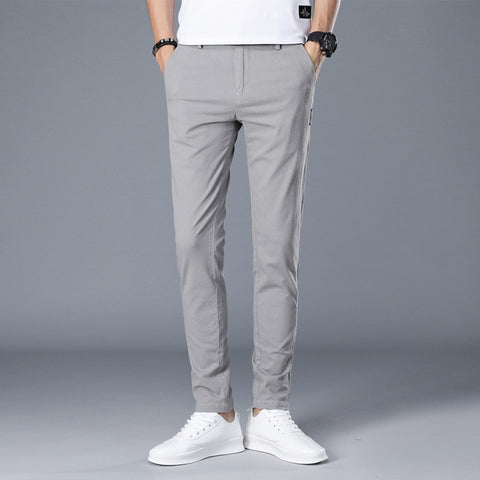 Brand Men Pants Casual Mens Business Male Trousers Classics Mid weight Straight Full Length Fashion breathing Pant