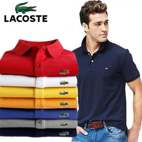 Men Summer Polo Shirt Brand Fashion Cotton Short Sleeve Polo Crocodile Shirts Male Solid Jersey Breathable Tops Tees