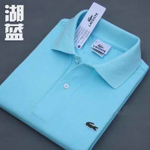 Men Summer Polo Shirt Brand Fashion Cotton Short Sleeve Polo Crocodile Shirts Male Solid Jersey Breathable Tops Tees