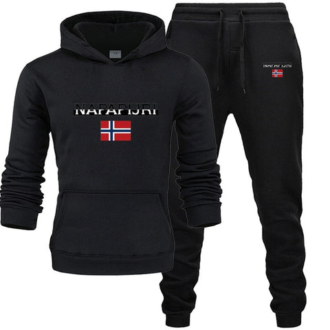 Movement 2 Pieces Sets Tracksuit Men Hooded Sweatshirt+pants Pullover Hoodie Sportswear Suit Casual Men Clothes Size S-3XL