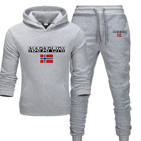 Movement 2 Pieces Sets Tracksuit Men Hooded Sweatshirt+pants Pullover Hoodie Sportswear Suit Casual Men Clothes Size S-3XL