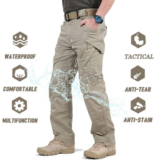 Military Tactical Pants Men Multi-pocket SWAT Combat Army Trousers Male IX9 Waterproof Wear Resistant Cargo Joggers Big Size 5XL