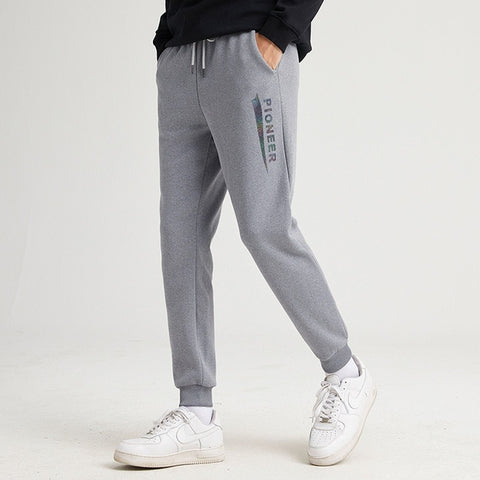 Pioneer Camp 2020 Spring New Jogger Pants Men 100%cotton Drawstring Comfortable Elastic Waist Sweatpants AZZ0107025