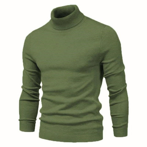 New Winter Turtleneck Thick Mens Sweaters Casual Turtle Neck Solid Color Quality Warm Slim Turtleneck Sweaters Pullover Men