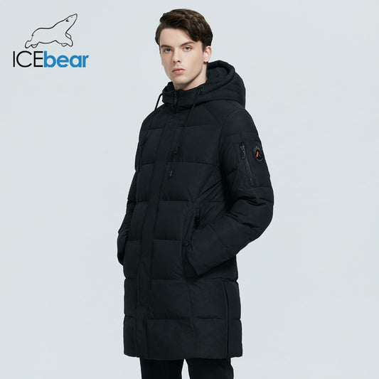 ICEbear 2020 new men's winter coat high-quality men's jacket windproof warm hooded parkas MWD20933I