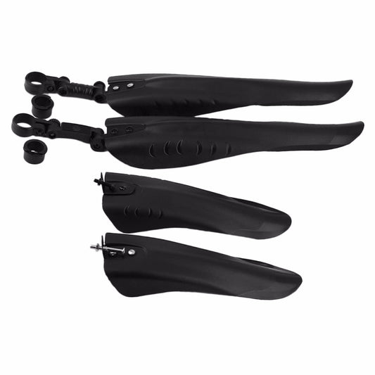 1 Set Universal Bicycle Mudguard Mountain Bike Wings Front/Rear Fender Set Removable Mud Guards Flaps 34mm Tube Keeps Cleaner