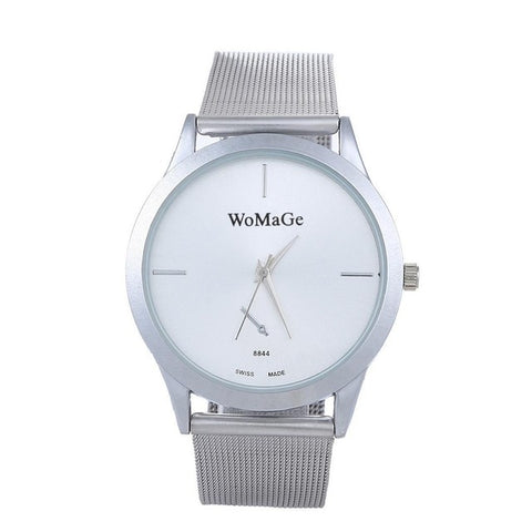 FANALA Women Watches Fashion Simple Steel Band Round Pointer Quartz Women Watch relogio feminino reloj mujer