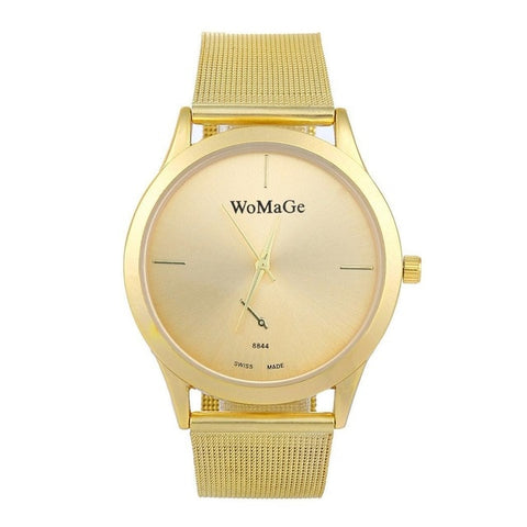 FANALA Women Watches Fashion Simple Steel Band Round Pointer Quartz Women Watch relogio feminino reloj mujer