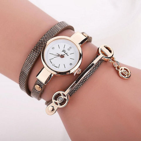 FANALA Watch Women Fashion Multi Layer Wristwatch Synthetic Leather Quartz Watches Women Bracelet relogio feminino reloj mujer