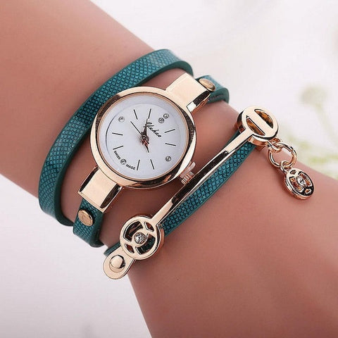 FANALA Watch Women Fashion Multi Layer Wristwatch Synthetic Leather Quartz Watches Women Bracelet relogio feminino reloj mujer