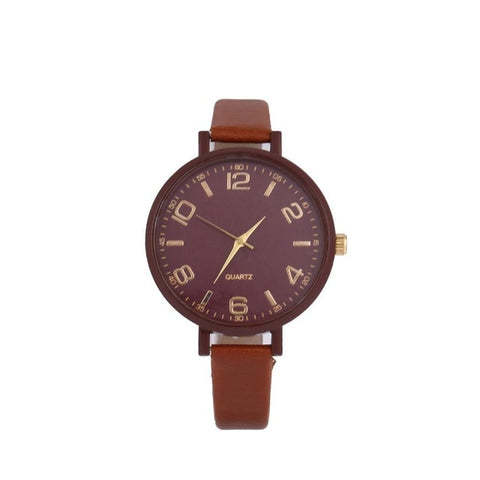 FANALA Women Watch Fashion Synthetic Leather Band Pointer Quartz Watches Women Analog Round relogio feminino reloj mujer