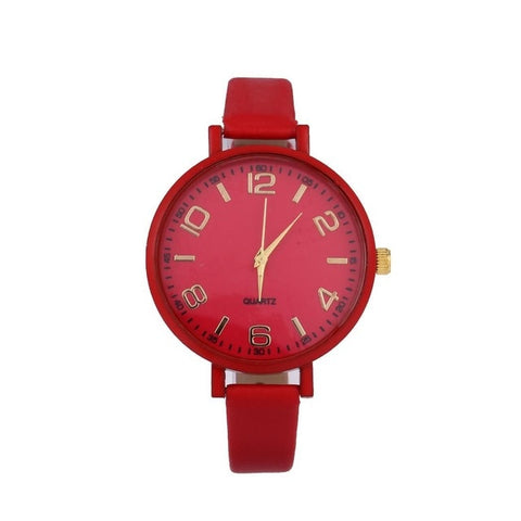 FANALA Women Watch Fashion Synthetic Leather Band Pointer Quartz Watches Women Analog Round relogio feminino reloj mujer