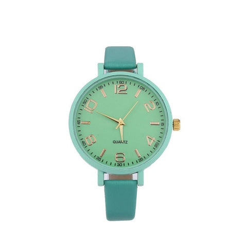 FANALA Women Watch Fashion Synthetic Leather Band Pointer Quartz Watches Women Analog Round relogio feminino reloj mujer