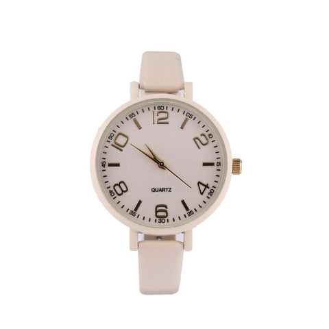 FANALA Women Watch Fashion Synthetic Leather Band Pointer Quartz Watches Women Analog Round relogio feminino reloj mujer