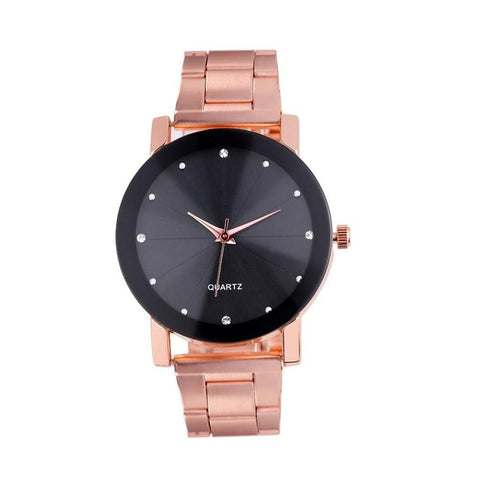 Steel Wrist Women Band Analog Men Line Quartz Watch Watches Dial Stainless