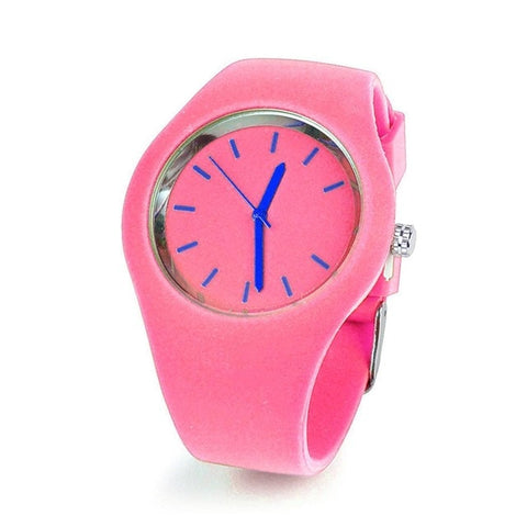 Sport Ultra-Thin Watch Women Band Analog Jelly Silicone Soft Quartz