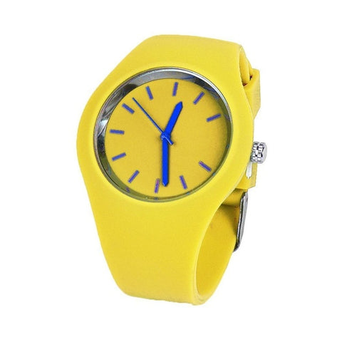 Sport Ultra-Thin Watch Women Band Analog Jelly Silicone Soft Quartz