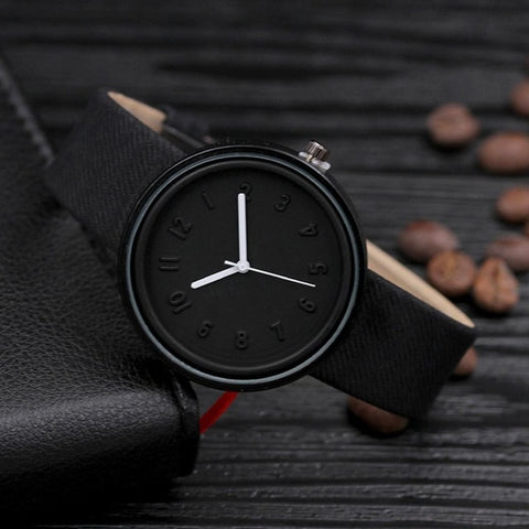 Quartz Artificial Analog Bangle Fashion Round Band Wrist Leather Bracelet New Watch