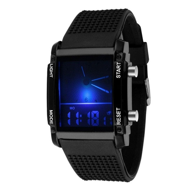 Luminous Watch Men Display Luminous Double Colorful Electronic Men Watches LED Sporting Watches relogio masculino