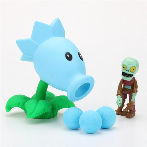 Plants vs Zombies Peashooter PVC Action Figure Model Toy Gifts Toys For Children High Quality  In OPP Bag