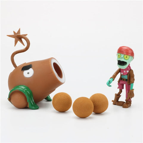 Plants vs Zombies Peashooter PVC Action Figure Model Toy Gifts Toys For Children High Quality  In OPP Bag