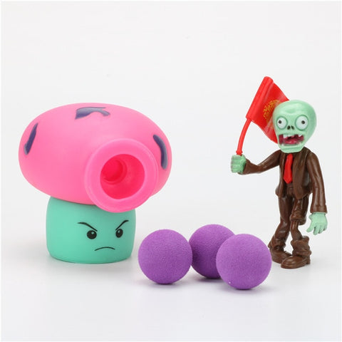 Plants vs Zombies Peashooter PVC Action Figure Model Toy Gifts Toys For Children High Quality  In OPP Bag