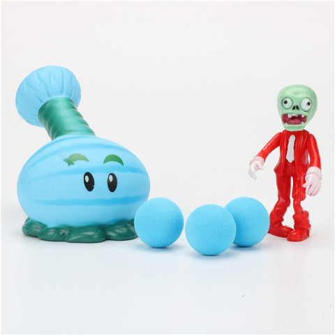 Plants vs Zombies Peashooter PVC Action Figure Model Toy Gifts Toys For Children High Quality  In OPP Bag