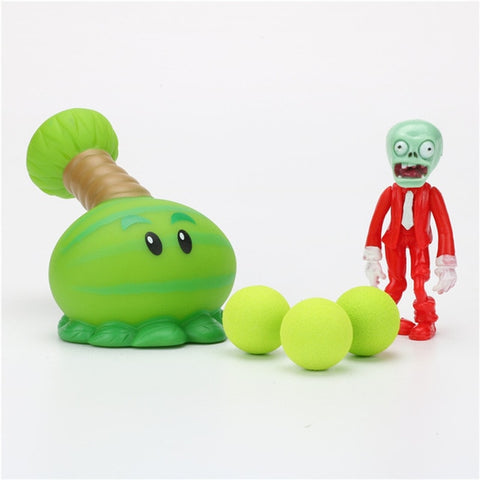 Plants vs Zombies Peashooter PVC Action Figure Model Toy Gifts Toys For Children High Quality  In OPP Bag