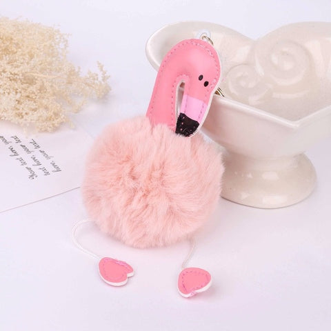 14cm Cute Pluff Bunny Keychain Rex Genuine Rabbit Fur Key Chains For Women Bag Toys Doll Fluffy Pom Pom Lovely Pompom Keyring