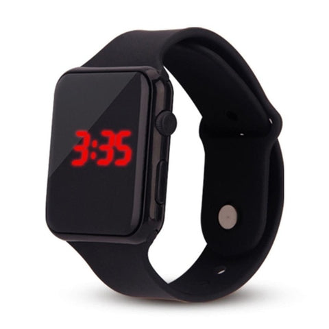 Clock Thin Square provide Digital accurate Fashion and Plastic Watch Ultra precise time Sporting It LED Wrist keeping