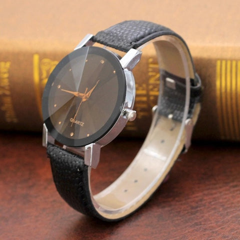 Luxury Quartz Sport Watches Men Women Stainless Steel Dial Leather Band Wrist Watch relogio masculino Feminino Saat WHOLESALE