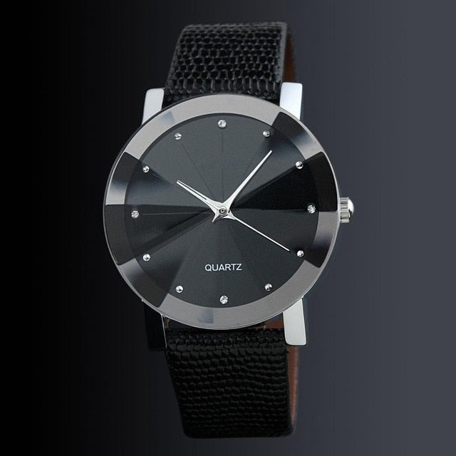 Luxury Quartz Sport Watches Men Women Stainless Steel Dial Leather Band Wrist Watch relogio masculino Feminino Saat WHOLESALE