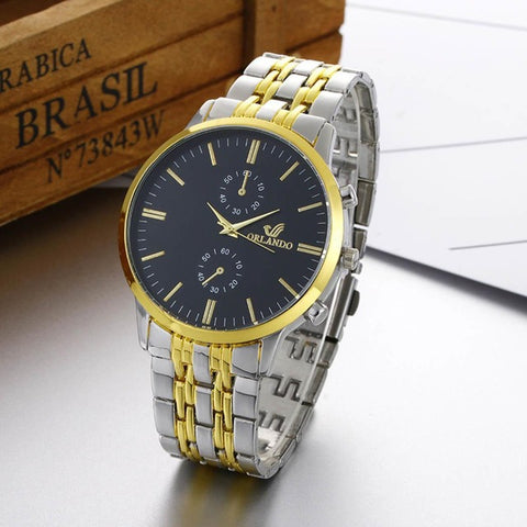 luxury Watch Men Quartz Watches Fashion Stainless Steel Band Analog Quartz Round Wrist Watch Relogio Feminino Clock 2018