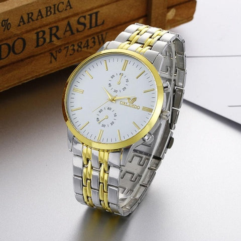 luxury Watch Men Quartz Watches Fashion Stainless Steel Band Analog Quartz Round Wrist Watch Relogio Feminino Clock 2018