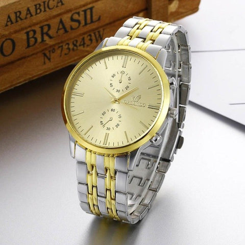 luxury Watch Men Quartz Watches Fashion Stainless Steel Band Analog Quartz Round Wrist Watch Relogio Feminino Clock 2018