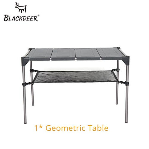 BLACKDEER Outdoor Camping Desk Aluminum Alloy Folding Table Portable Picnic Fishing Beer Table Lightweight Rain-Proof Detachable