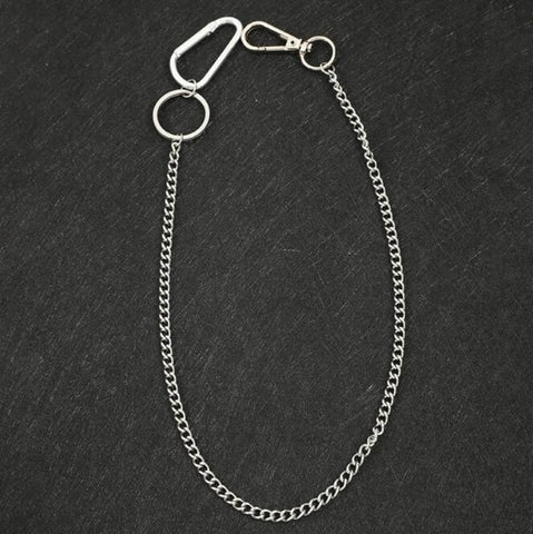 Street Big Ring Pendant Key Chain Metal Wallet Chain Silver Rock HipHop Punk Hook Biker Trousers Pant Waist Link Belt Jewelry