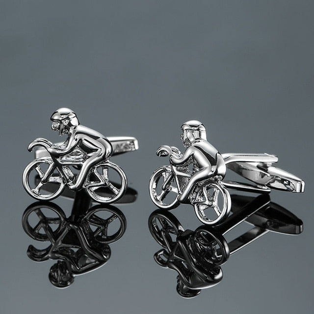 Factory direct sales motorcycles bicycles racing cars cufflinks Animal modeling men's French shirts cuff links wholesale